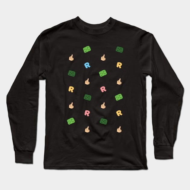 Hedgies R Fucked - Coloured Long Sleeve T-Shirt by Shinsen Merch